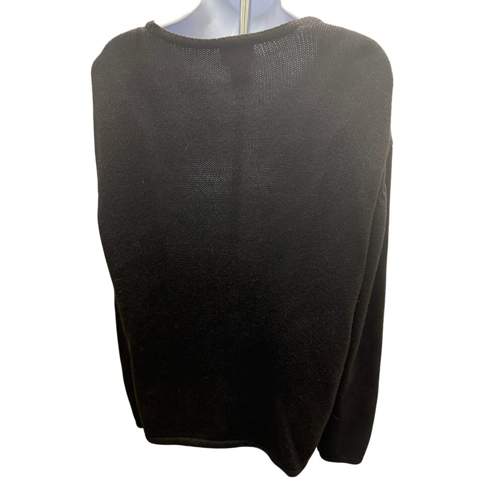 VTG 90's Crystal Kobe L Fall Cardigan Sweater Leaves Button Front Embroidered - Picture 4 of 4